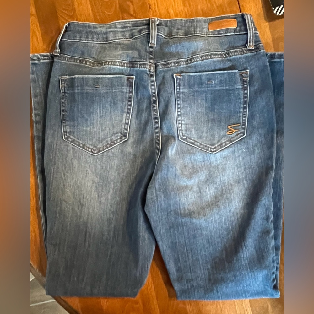 Seven 7 Blue Jeans Denim Bombshell High Rise Skinny Size 4 - Picture 2 of 5